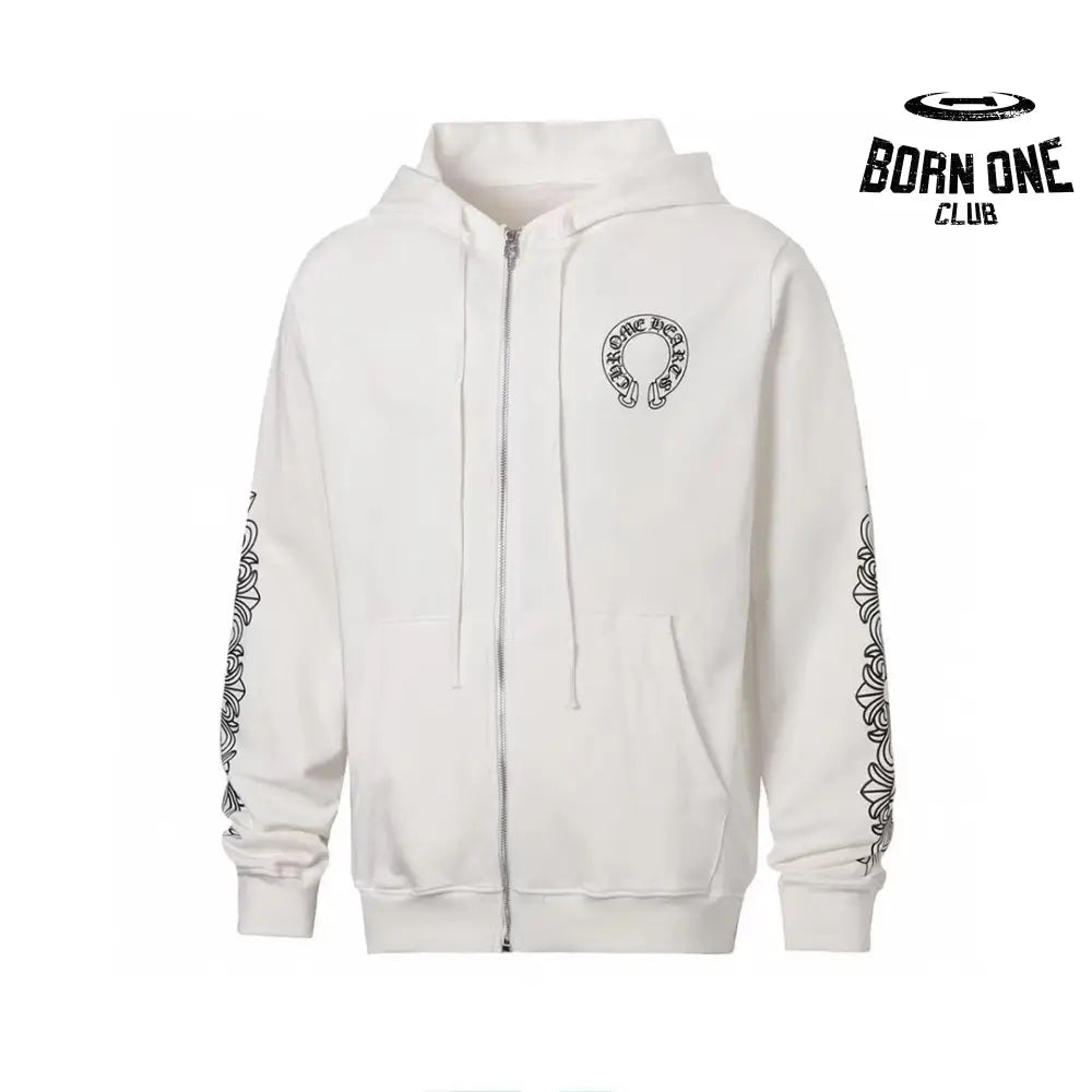 Moletom Zip Chrome Hearts Horseshoe Cardigan