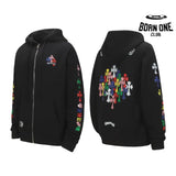 Moletom Zip Chrome Hearts Multicolor Cross