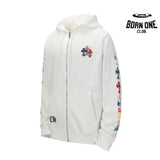 Moletom Zip Chrome Hearts Multicolor Cross
