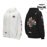 Moletom Zip Chrome Hearts Multicolor Cross