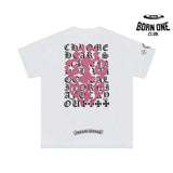 Camiseta Chrome Hearts Pink Cross Sanskrit