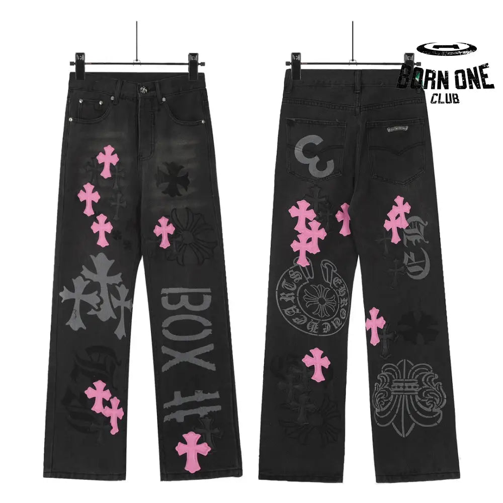 Calça Chrome Hearts Cross Patch Cores Variadas