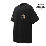 Camiseta Chrome Hearts Sanskrit Multicolor Pocket Preta