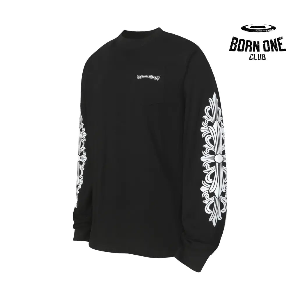 Camiseta Manga Longa Chrome Hearts Aspen Floral Sleeve