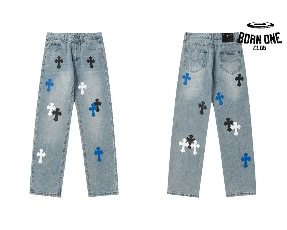 Calça Chrome Hearts Cross Patch Cores Variadas