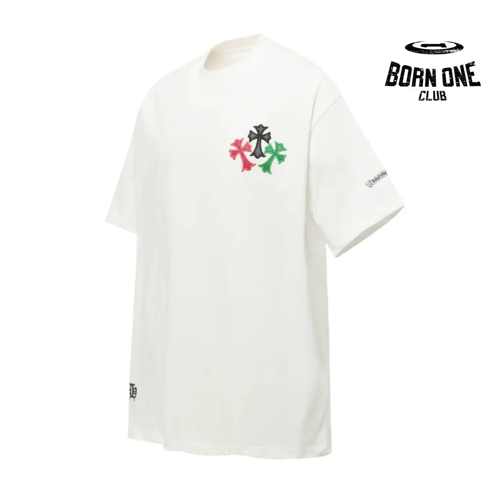 Camiseta Chrome Hearts Sanskrit Multicolor Cross Horseshoe