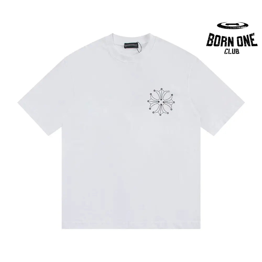 Camiseta Chrome Hearts Rhinestone Horseshoe
