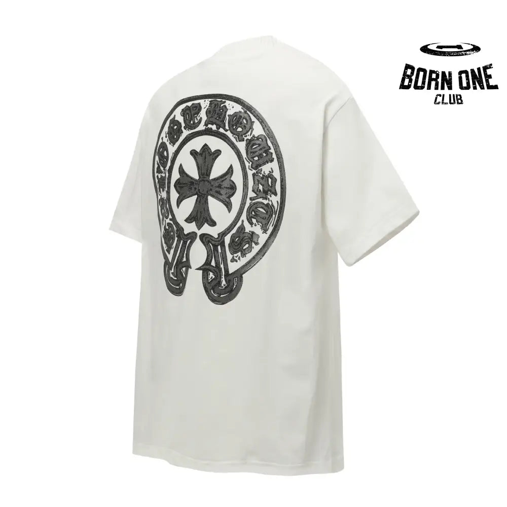 Camiseta Chrome Hearts Sanskrit Horseshoe Silver