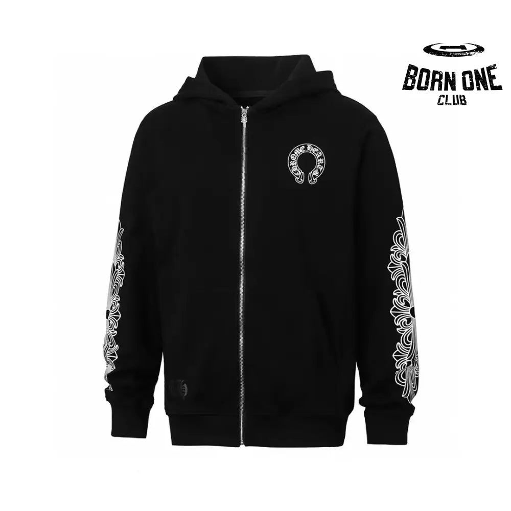 Moletom Zip Chrome Hearts Horseshoe Cardigan