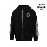 Moletom Zip Chrome Hearts Horseshoe Cardigan