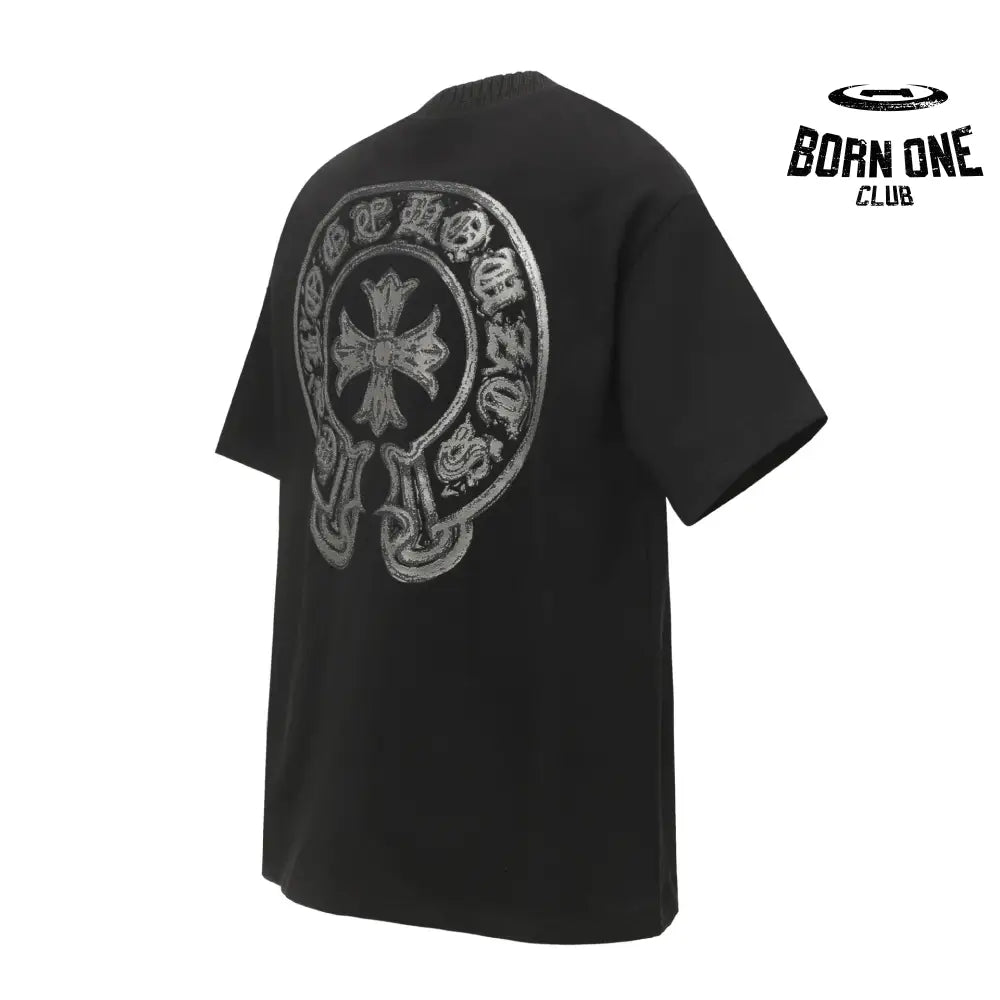 Camiseta Chrome Hearts Sanskrit Horseshoe Silver