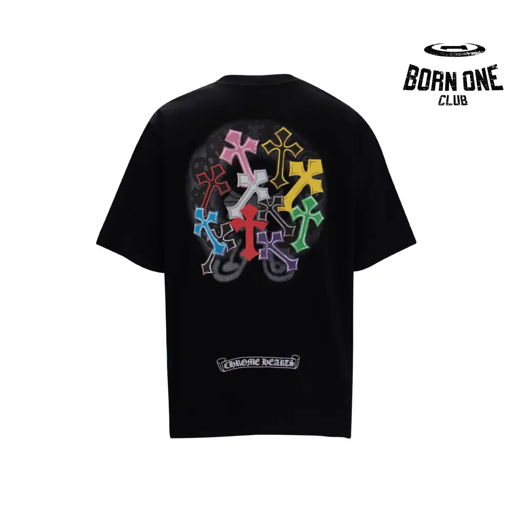 Camiseta Chrome Hearts Rainbow Cross Foam