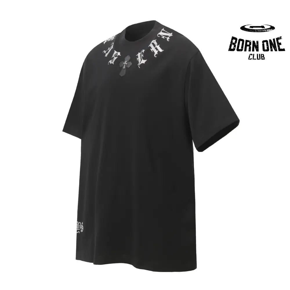 Camiseta Chrome Hearts Sanskrit Collar Preta