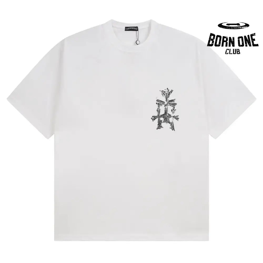 Camiseta Chrome Hearts Rhinestone Cross