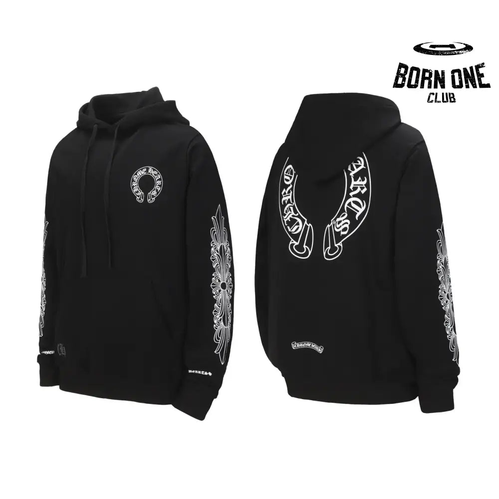 Moletom Chrome Hearts Horseshoe Classic Preto