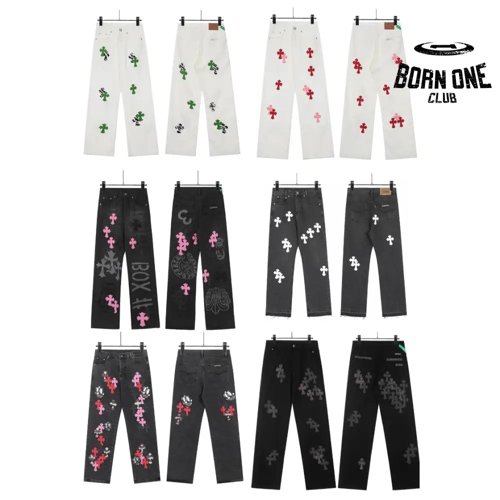 Calça Chrome Hearts Cross Patch Cores Variadas