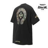 Camiseta Chrome Hearts Sanskrit Multicolor Pocket Preta