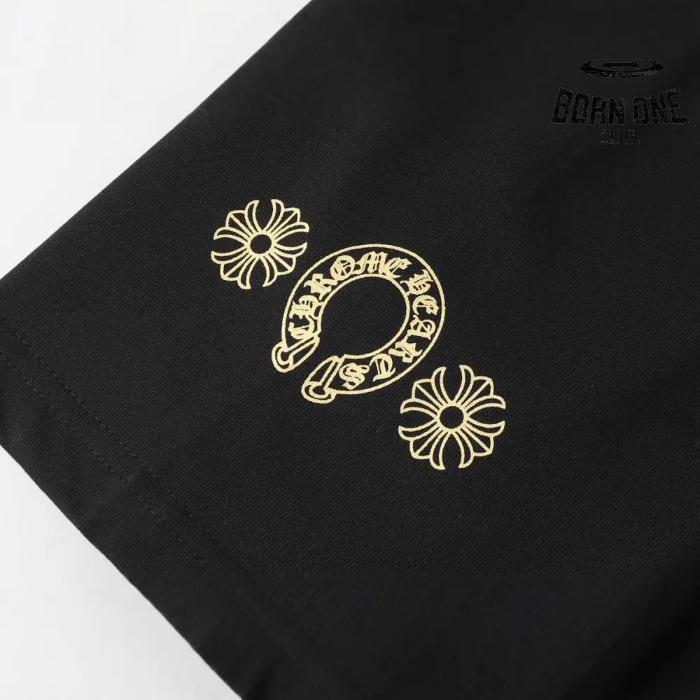 Camiseta Chrome Hearts Sanskrit Multicolor Pocket Preta