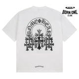 Camiseta Chrome Hearts Rhinestone Cross
