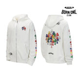 Moletom Zip Chrome Hearts Multicolor Cross