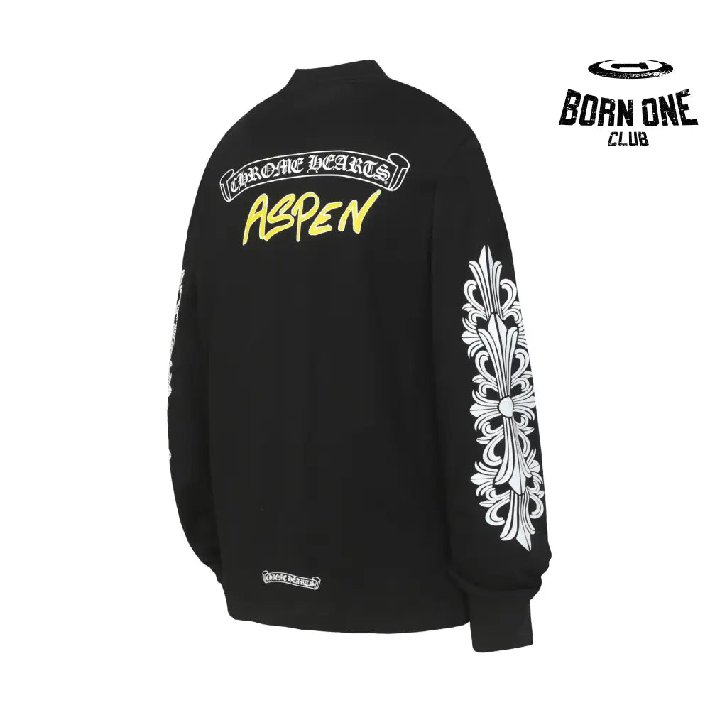 Camiseta Manga Longa Chrome Hearts Aspen Floral Sleeve
