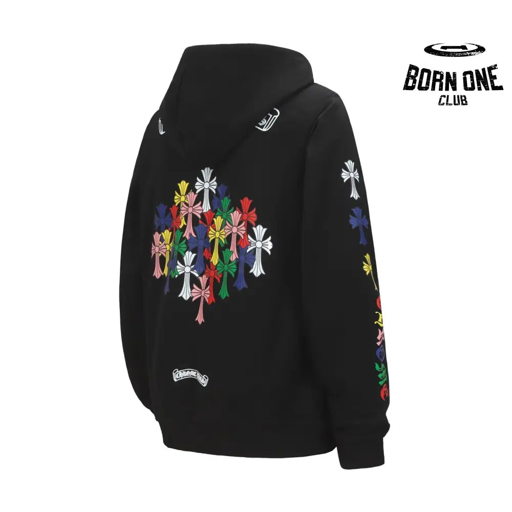 Moletom Zip Chrome Hearts Multicolor Cross