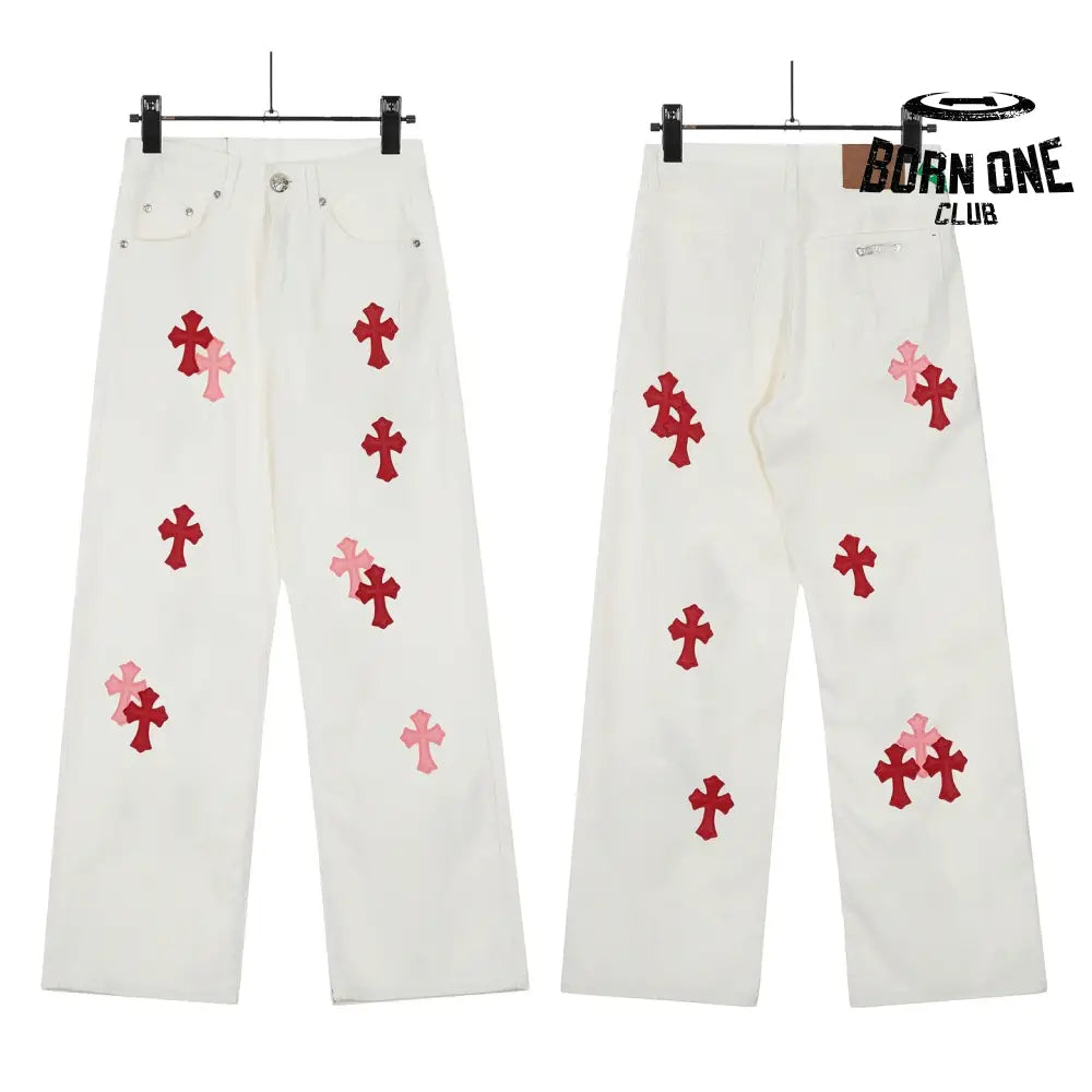 Calça Chrome Hearts Cross Patch Cores Variadas