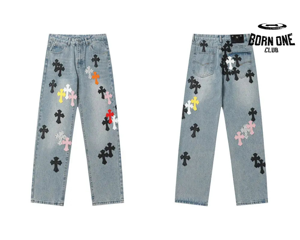 Calça Chrome Hearts Cross Patch Cores Variadas