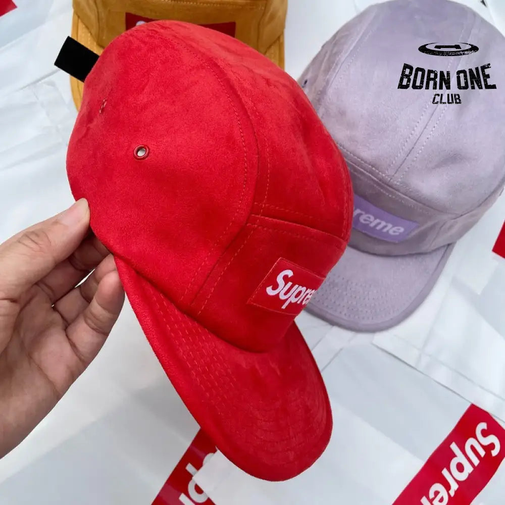 Boné Supreme Suede Camp Red