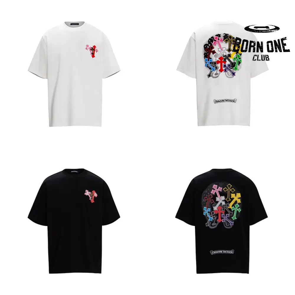 Camiseta Chrome Hearts Rainbow Cross Foam