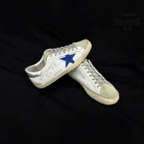 Golden Goose Super-Star White Star Blue