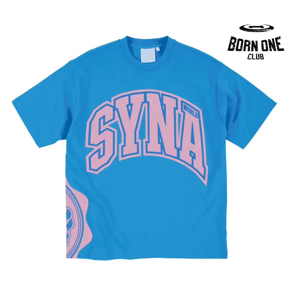 Camiseta Syna World College Azul Claro