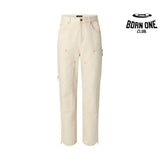 Calça Louis Vuitton Monogram Workwear Carpenter Cream