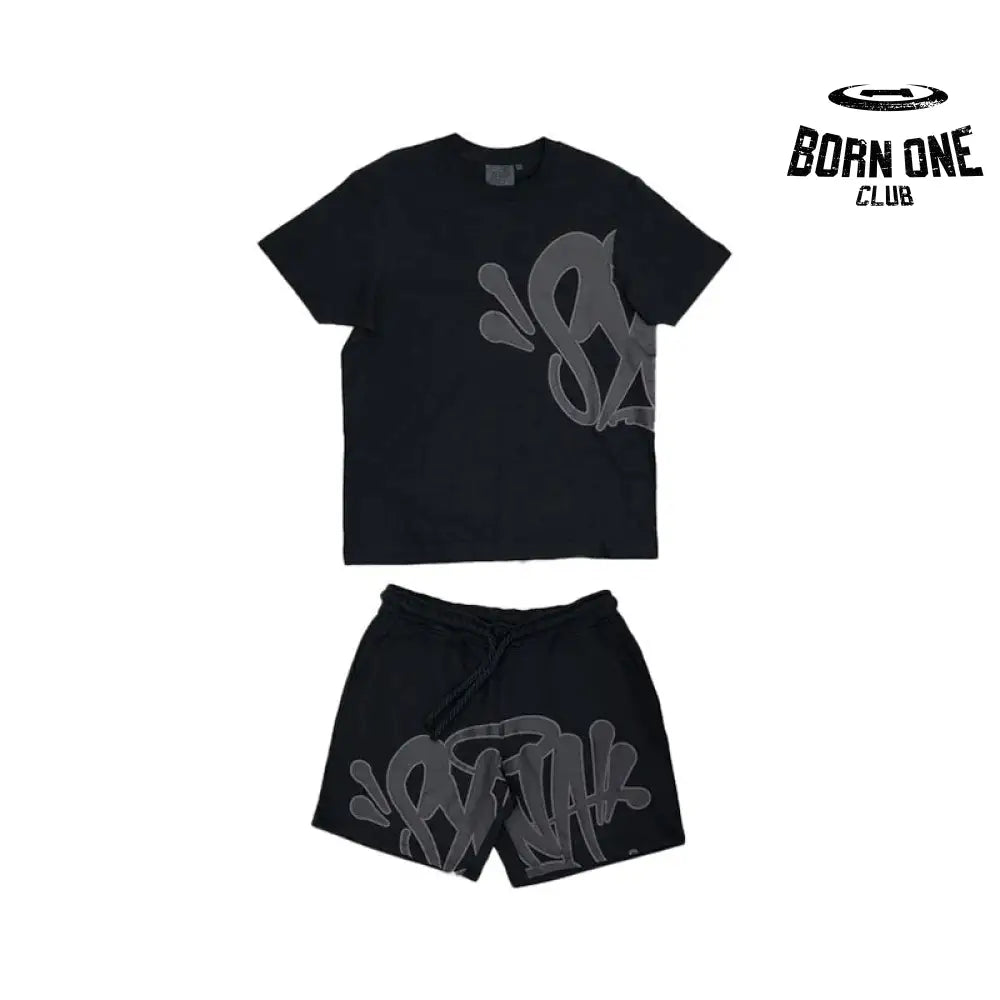 Conjunto Shorts Synaworld Preto/Cinza