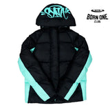 Jaqueta Puffer Synaworld Preto/Azul