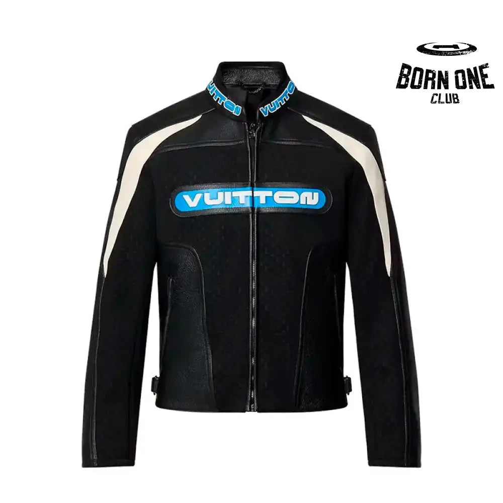 Jaqueta Couro Louis Vuitton Leather Mix Biker