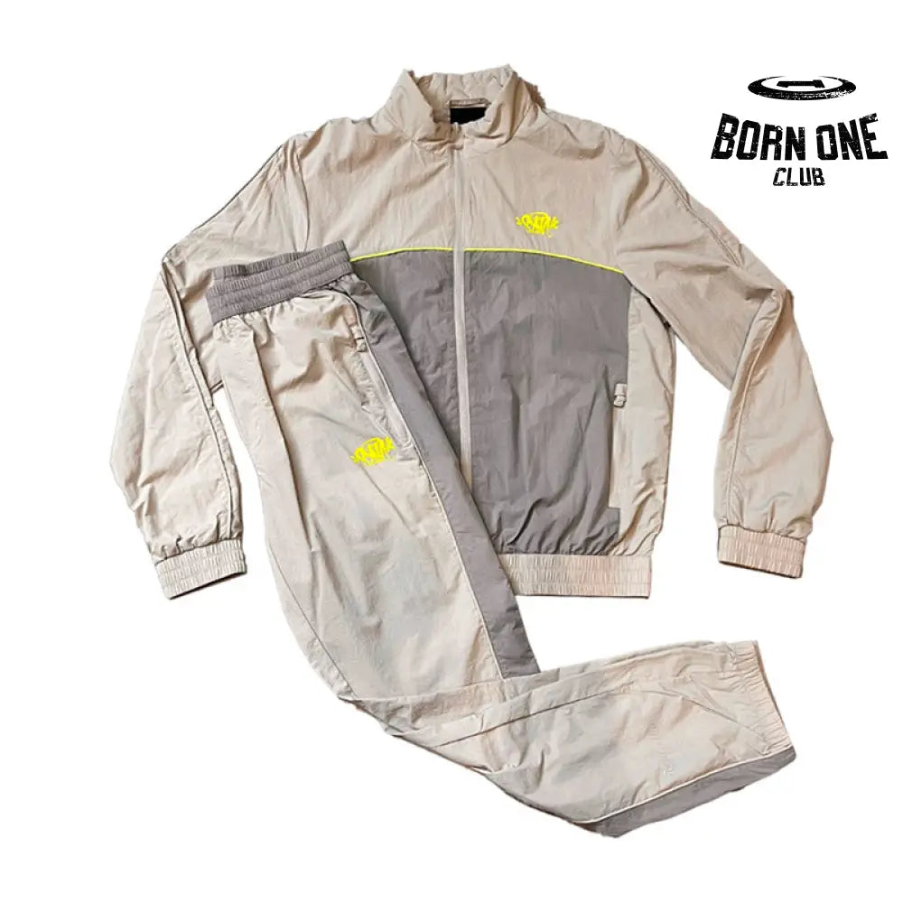 Conjunto Synaworld 'Syna Logo' Shell Cinza/Verde