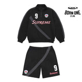 Conjunto Supreme Equipe Half Zip Preto
