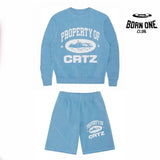 Conjunto Corteiz Shorts Azul
