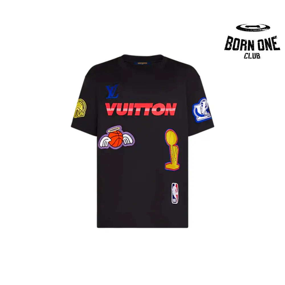 Camiseta Louis Vuitton x NBA Crossover Round Neck Printing