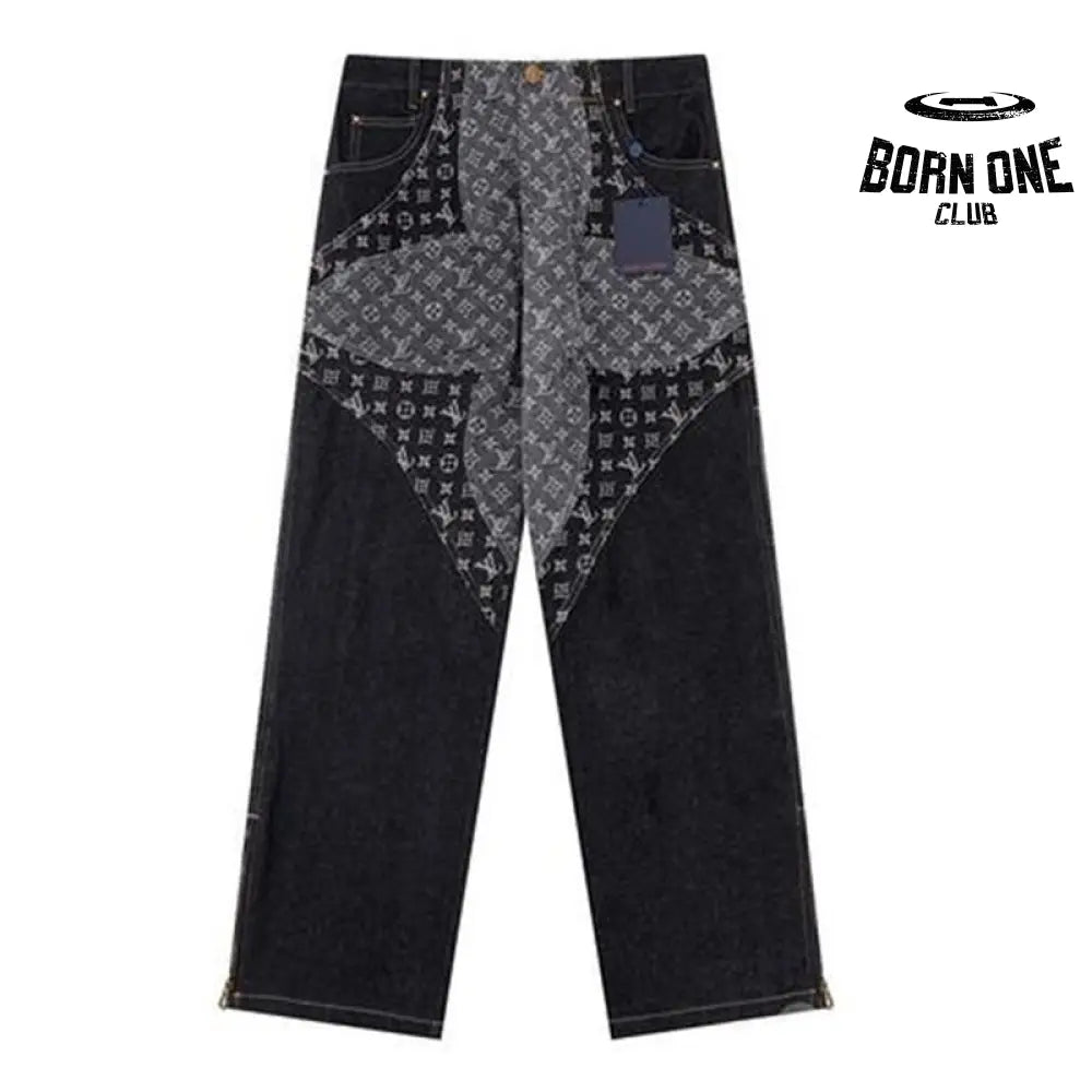 Calça Louis Vuitton Monogram Flower Denim