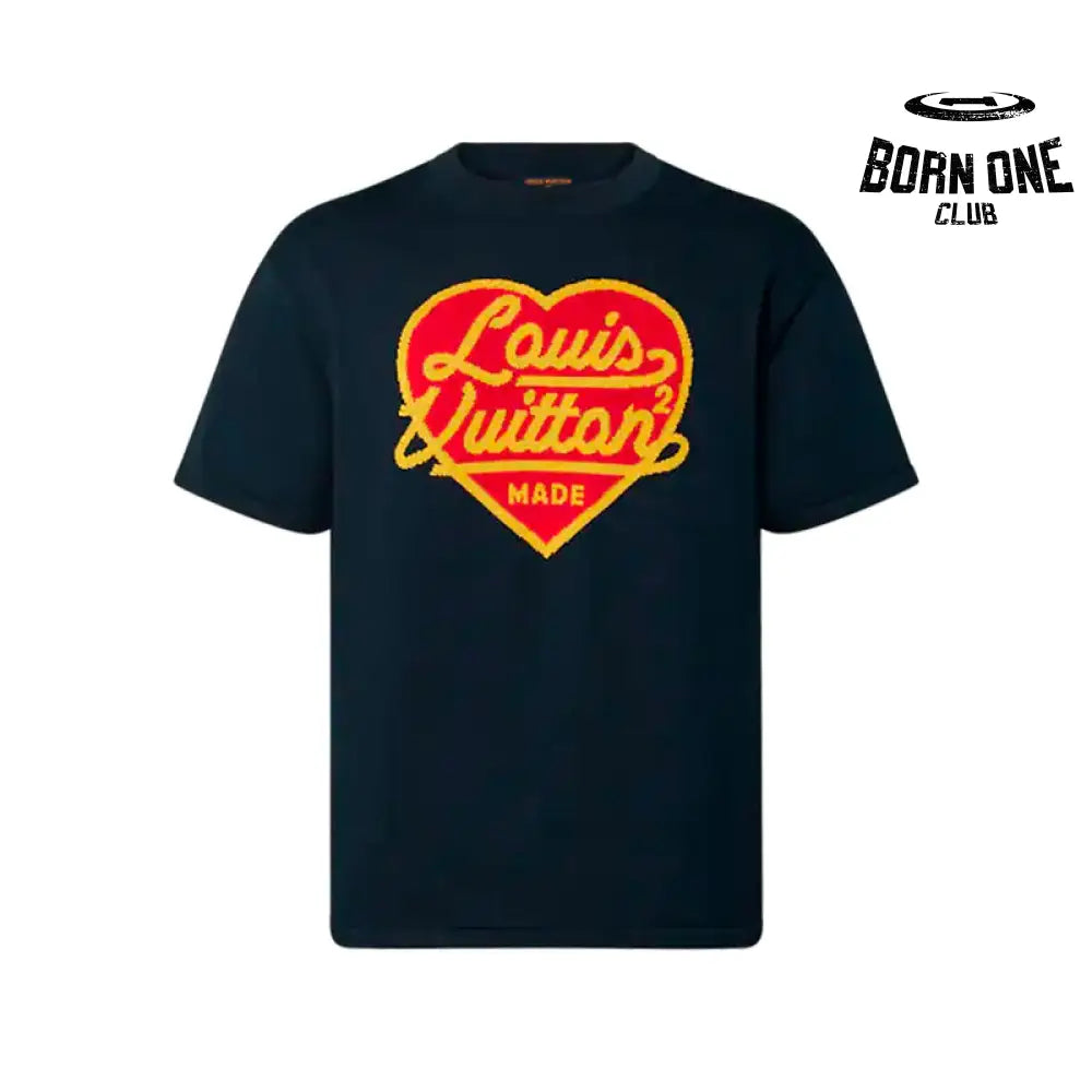 Camiseta Louis Vuitton x Nigo Intarsia Jacquard Heart
