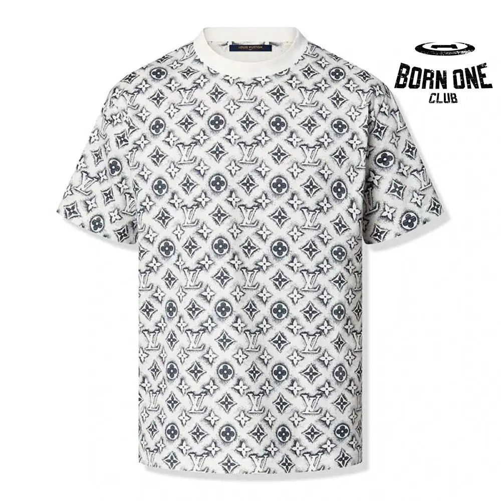 Camiseta Louis Vuitton Monogram White Deep Black