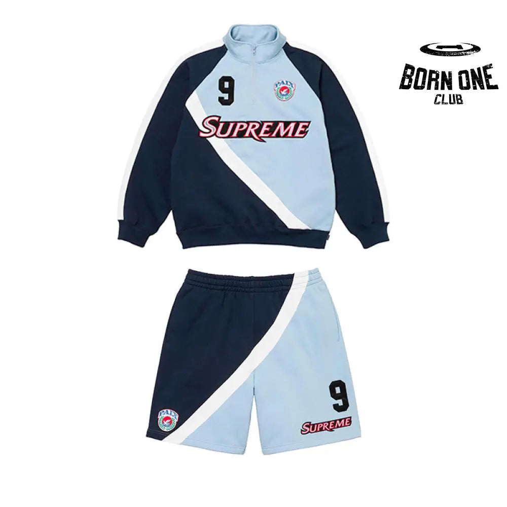 Conjunto Supreme Equipe Half Zip Azul