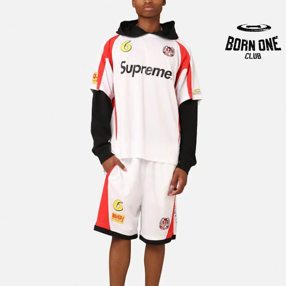 Conjunto Supreme Hooded Soccer Branco