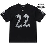 Camiseta Amiri 22 Logo-Print White Black
