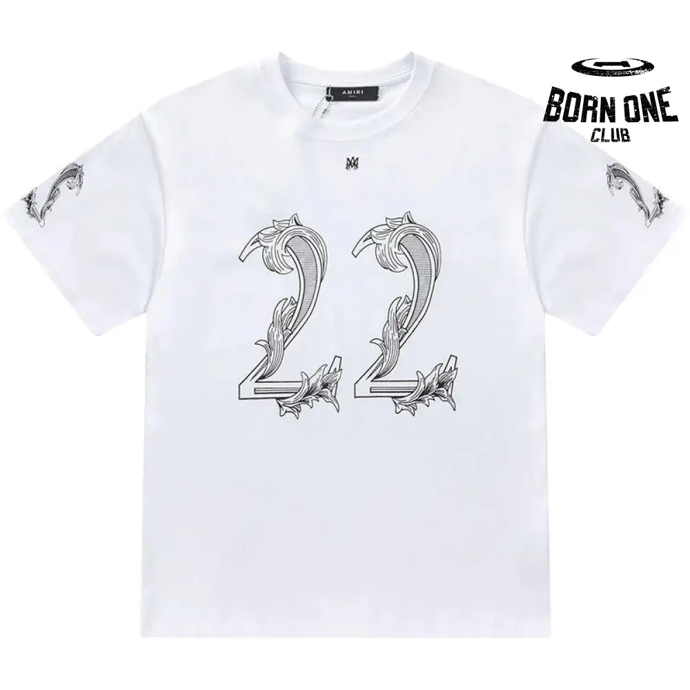 Camiseta Amiri 22 Logo-Print White