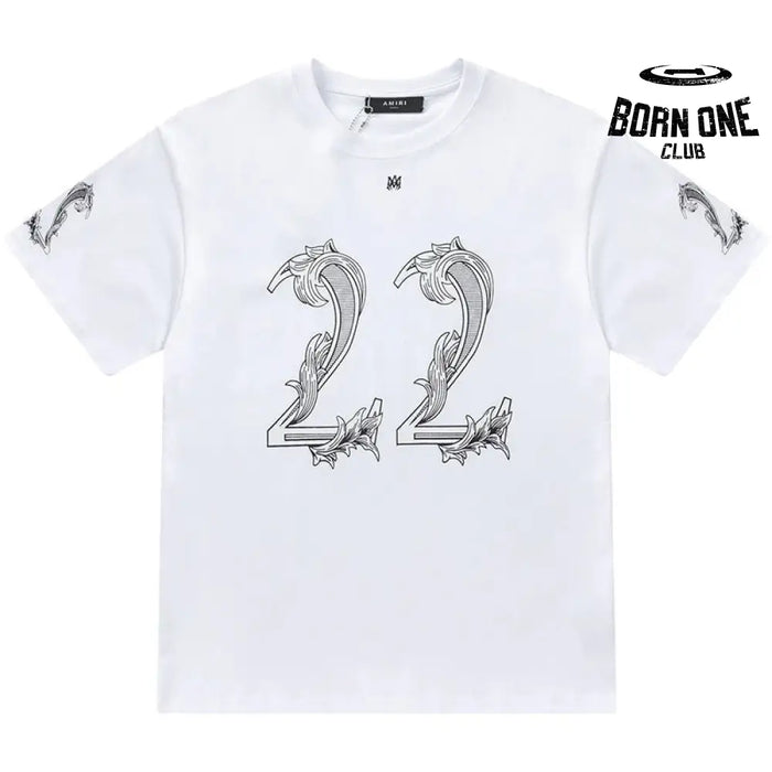 Camiseta Amiri 22 Logo-Print White