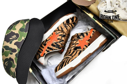 A Bathing Ape Bape SK8 Sta Black Orange
