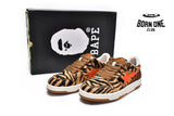 A Bathing Ape Bape SK8 Sta Black Orange